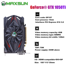 maxsun new gtx1650 gtx1050ti gt1030 gt730 4gb 그래픽 카드 ddr5 ddr4 gpu 128bit 비디오 게임 12nm 비디오 카드 for pc, 협력사, GTX 1050ti 4기가