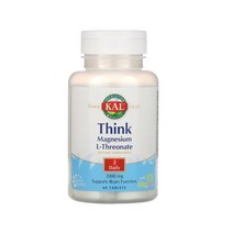 KAL 마그네슘 말레이트400 90캡슐 식이섬유 근육 에너지 식물성 미네랄, 아이허브 KAL Think L-트레오산