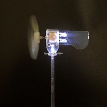 초소형 풍력 터빈 led 풍차 풍력 탐사 모델 교육 도구 예제 모델, 하얀