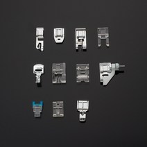 노루발 미싱 공업용 부속 오버록 1115pcs 재봉틀 노루발 피트 키트 상자 형제 가수 janom 재봉틀 발 도구 재봉 액세서리 세트, 11pcs-T opp bag