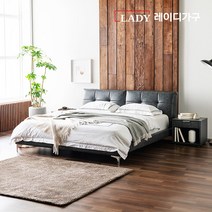 레이디가구 위슨 가죽침대 라지킹 몬스터 더블 매트리스, 멜로우핑크