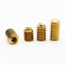 M2.5 황동 무두 볼트 DIN916 육각 소켓 헤드 나사 스크류, M2.5 (10pcs), 10mm