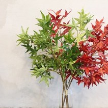 [천삼백케이] [꾸미까] 메이플 단풍나무가지 조화(2color), 그린
