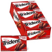 트라이던트 무설탕 자일리톨 껌, 시나몬 (Cinnamon), 168개입, 1.9g