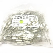 퓨즈 00 개 520 5x20MM 05A A 2A 3A 5A 63A 8A 0A 2A 5A 20A 25A 30A 250V 리드 와이어 세라믹 퓨즈, 02 High_02 A