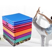 이퍼피 실내 체육 교구 접이식 매트 스포츠 활동 체조 에어매트 바닥매트, PU_50x100x5cm 1개, PU_블랙