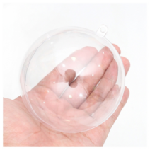 투명공 플라스틱 투명캡슐 아크릴볼, 02 투명공 하트 10cm 5set