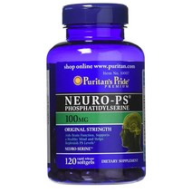 Puritans Pride Neuro ps phosphatidylserine 퓨리탄프라이드 뉴로 PS 포스파티딜세린 100mg 120정, 1개, 기본