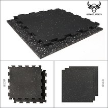 희우스포츠 고경도 헬스매트 홈트매트 홈짐매트 4개 (1.5cm), 무코팅 사각고무 4장(50 x 50cm 1.5cm두께)