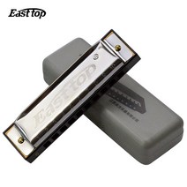 Easttop-24 홀 트레몰로 하모니카 C 키 보관함 하프 목관 악기 게이타 혁신적인 디자인 스케일, 한개옵션0