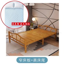 접이식 평상 침대 싱글 더블 시원한 침대 렌탈 여름 휴대용 가정용 튼튼 점심 시간 침대, 매트리스가있는 120  195cm 좁은 침대 보드