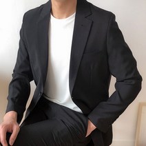레어코드 베이직 세미캐주얼 린넨 기본 슬림핏 여름 정장셋업