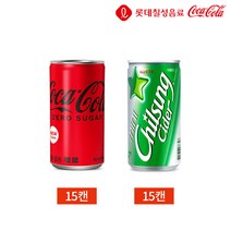 코카콜라 칠성사이다 190ml 2종 30캔 세트, 없음, 1세트