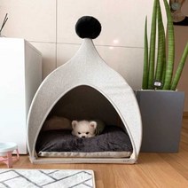 강아지 집 고양이 집 펫주택 애견하우스 반려동물 집, 그레이