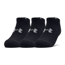 언더아머 언더아머 트레이닝 코튼 노쇼 삭스 3pcs_1347094-001, L