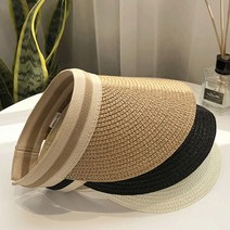1+1 라탄 썬캡 햇빛차단 모자