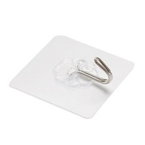 투명 스티커 매직 벽 걸이 접착식 투명 후크 홀더 행거 고리, 스티커 후크(고급형)