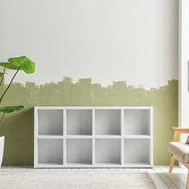 잇머스트 마루 1600 2단 와이드 가로 책장 낮은책장, 화이트