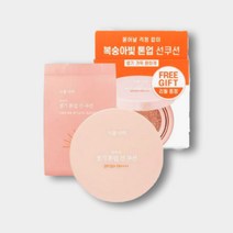 식물나라 산소수 생기 톤업 선쿠션 (본품 15g+리필 15g) 02 생기피치 [화장품공병 1개 증정]