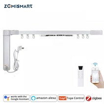 자동커튼 스마트 전동레일 블라인드 Zemismart-Zigbee 3.0 스마트 커튼 트랙 Tuya Zigbee Hub SmartThings