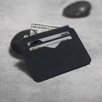 인조가죽 카드지갑(블랙) 교통카드 명합지갑