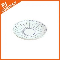 현대기물 유포 볼록 꽃 도자기 원접시 13.5cm 1P 일식기, 13.5cm/free