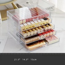 레고장 레고장식장 마징가케이스 120 그리드 아크릴 귀걸이 이어 버드 스토리지 박스 이동식 5 메이크업 쥬, 04 5 Layers no Grids