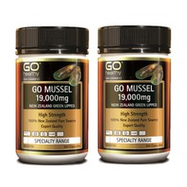 GO healthy NEW ZEALAND MUSSEL 고헬씨 뉴질랜드 초록입홍합 오일 19000mg 100캡슐 2팩, 100정, 2개