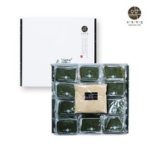 인절미 쑥인절미 한라산쑥인절미 제주 한라산쑥 햅찹쌀 콩고물 콩가루 식이섬유 굳지않는떡 개별포장떡 식사대용떡 떡추천 떡맛집 수제떡 인사떡 이바지떡 선물세트 오복떡집, 100gx24개(쇼핑백포함)