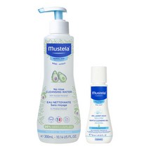 무스텔라 노-린스 클렌징 워터 300ml 젠틀 젤 50ml 세트 392915, 1세트