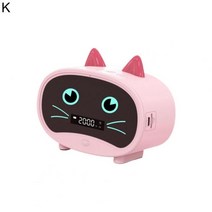 lg 블루투스 누구 스피커 호환 미니 휴대용 알람 시계 야외에 대 한 귀여운 만화 고양이 무선, 중국_케이, 11 K