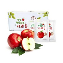 명품 영주 햇살듬뿍 사과즙 액기스 순수 영주 사과즙, 100ml x 50팩