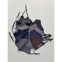 호흡하기 편안한 스타일러 향균마스크 3D입체 천마스크, 브라운