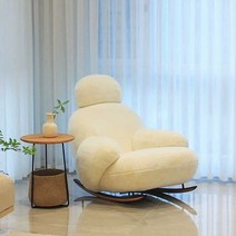 양벨벳 흔들의자 풋스툴포함 머리받침 다양한각도조절, B타입 그레이 머리받침 풋스툴