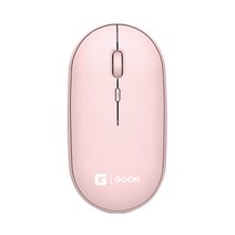 지군 슬림 충전식 저소음 무선마우스 GLW-N120, 핑크