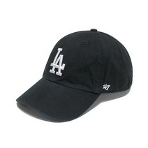 47브랜드 MLB모자 엠엘비 클린업 LA다저스 볼캡 블랙 남자 여자 빅로고 야구 MLB 캡 모자 B-RGW12GWS-BKJ, MISC