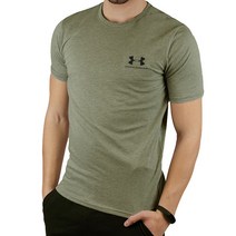 언더아머 스포츠스타일 레프트 체스트 반팔티 텐트헤더 남자 스포츠 반팔 티셔츠 기능성 1326799-361