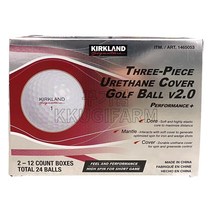 최적의 스핀 생성 / 비거리 향상 커클랜드 골프공 3피스 / 24개