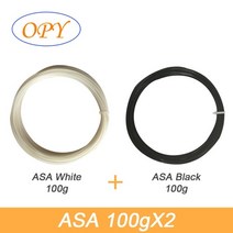 필라멘트 PLA 3d 프린터 소모품 재료 플라스틱 스레드 샘플 검정 흰색 자연, 아사 화이트 블랙 100g