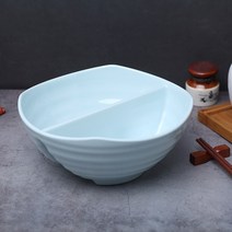 짬짜면그릇 반반그릇 면기, 블루 1500ML 24x10.8CM, 1개