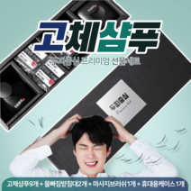 두피중심 고체샴푸 휴대 모발비누 지루성 탈모 케어 비듬 두피뾰루지 올인원샴푸바, 선물세트(샴푸바9+받침2+브러쉬1+휴대케이스1)