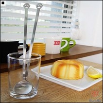 아이스티 스텐재질 SNS촬영 행복가득롱스푼 미소가득스푼 음료스푼