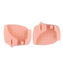 2 pcs 1 pair 실리콘 bunion 앞 패드 직선기 정형 외과 제품 젤 분리기 외반 외반 보호기 발 관리 페디큐어, 1-사진으로