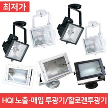 HQI투광기 할로겐투광기 노출투광기 매입투광기 화이트 블랙, HQI 매입 (블랙)