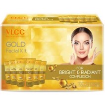 VLCC Gold Facial Kit + Free Rose Water Toner