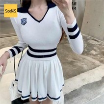 골프 스커트 세트 티셔츠 카라 여성 웨어 골프복