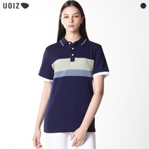 [어스앤뎀] [UGIZ] 포멀 카라 블록 티셔츠 (남녀공용) (택가격39800원)