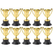 크리에이티브 Trophies 어린이 보상 선물 장난감 미니 트로피 골드 수상 컵 학교 용품 10개, 금