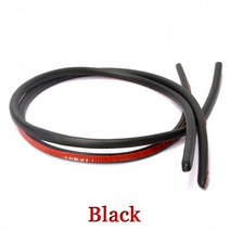 자동차 풍절음 차단 충돌 트림 2pcs 링 몰딩 방음 B 필러 도어 씰링 고무 방수 악세사리, Black