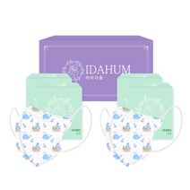 아이다움 돌고래 새부리형 캐릭터 마스크 40매 기획 선물 세트, 돌고래 선물세트 유아용(1~3세)(40매)